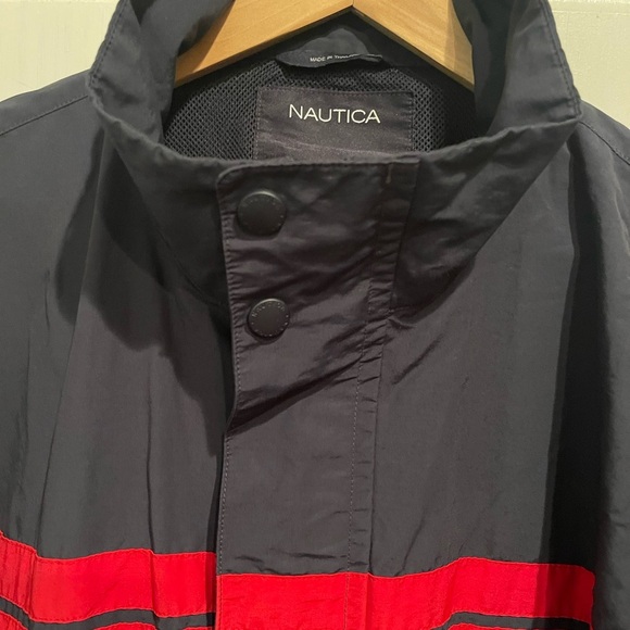 Nautica Men's Navy and Red Jacket L - Picture 4 of 7